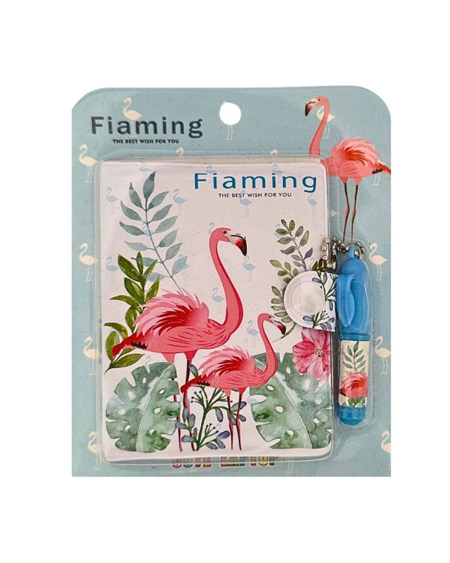 Flamingo Cep Boy Kalem Defter Seti - Mavi - Thumbnail