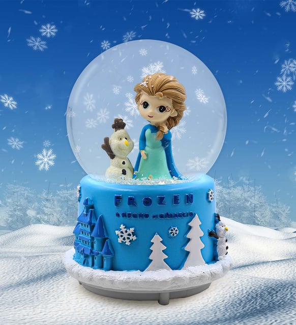 Işıklı Müzikli Frozen Elsa Kar Küresi - Thumbnail