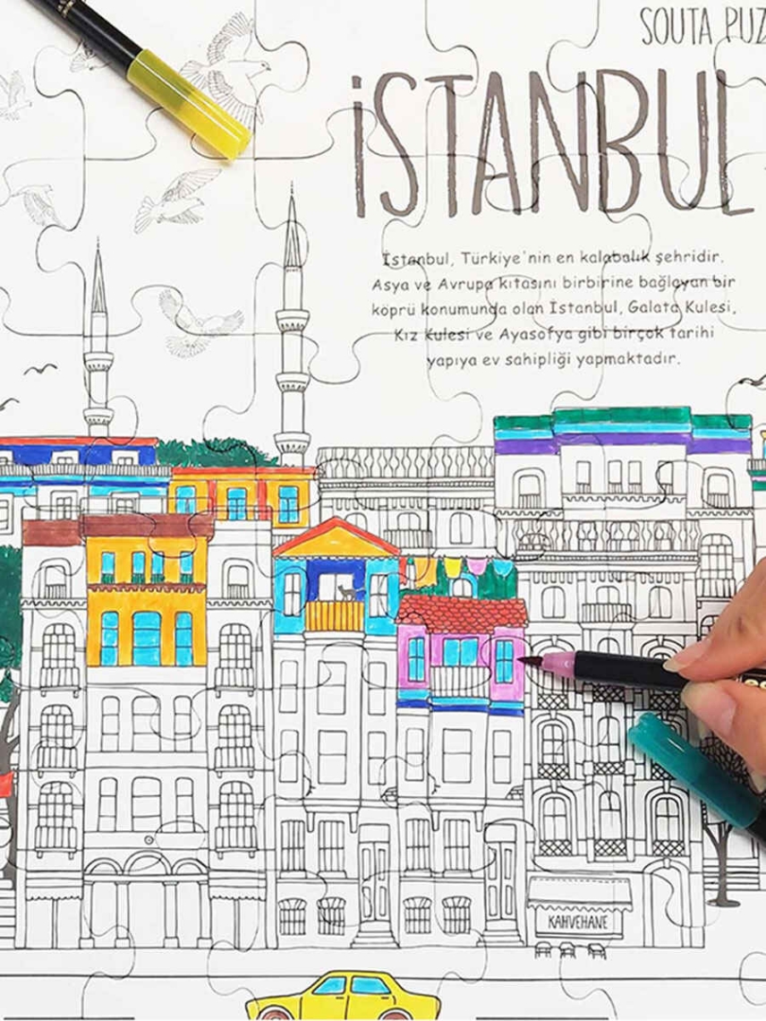 ''İstanbul'u Boya '' Boyama&Puzzle - Thumbnail