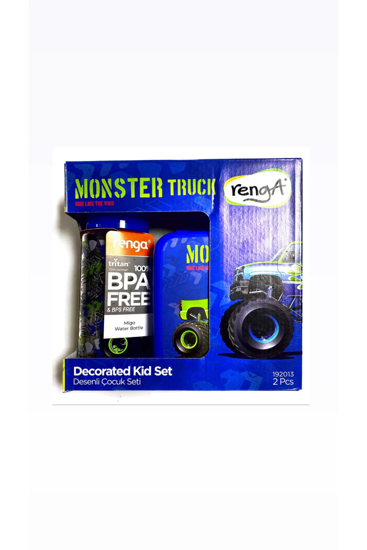 Monster Truck Matara Ve Beslenme Kabı Seti - Thumbnail