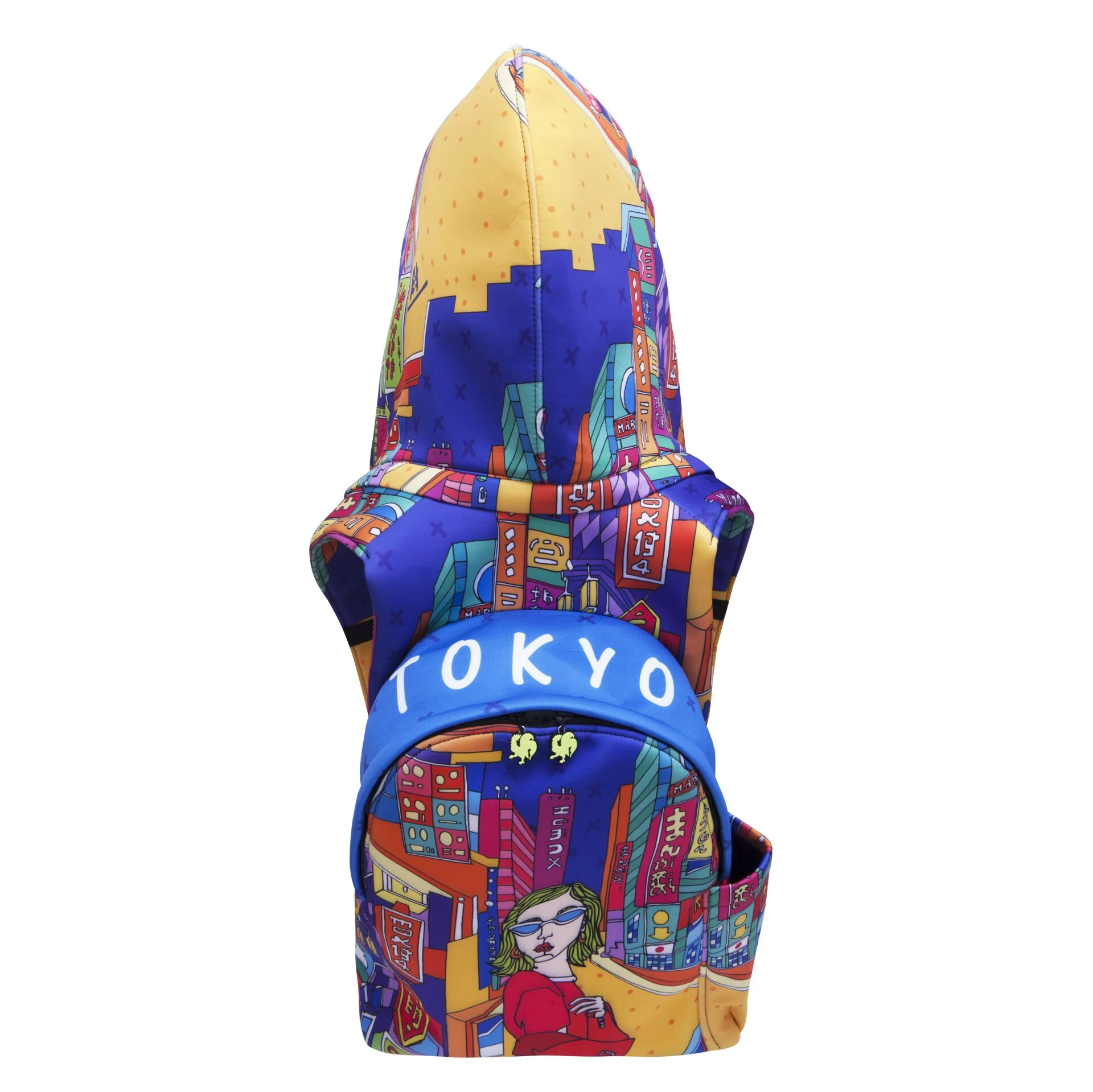 Morikukko City Collection Tokyo Çıkabilir Kapüşonlu Sırt Çantası - Thumbnail